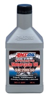 AMSOIL 20W-50 Advanced Synthetic Motorcycle Oil API SG, SL/CF, CG-4; JASO MA/MA2; ISO-L-EMA2; API GL-1