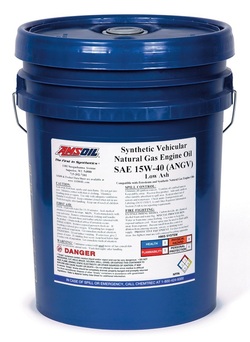 AMSOIL Synthetic Vehicular Natural Gas Engine Oil Formulated to Provide Maximum Efficiency in Vehicular Applications Fueled by Natural Gas