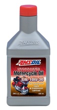 AMSOIL 10W-30 Advanced Synthetic Motorcycle Oil API SG • SL/CF • CG-4 • JASO MA/MA2 • ISO-L-EMA2 • SAE 80 • API GL-1